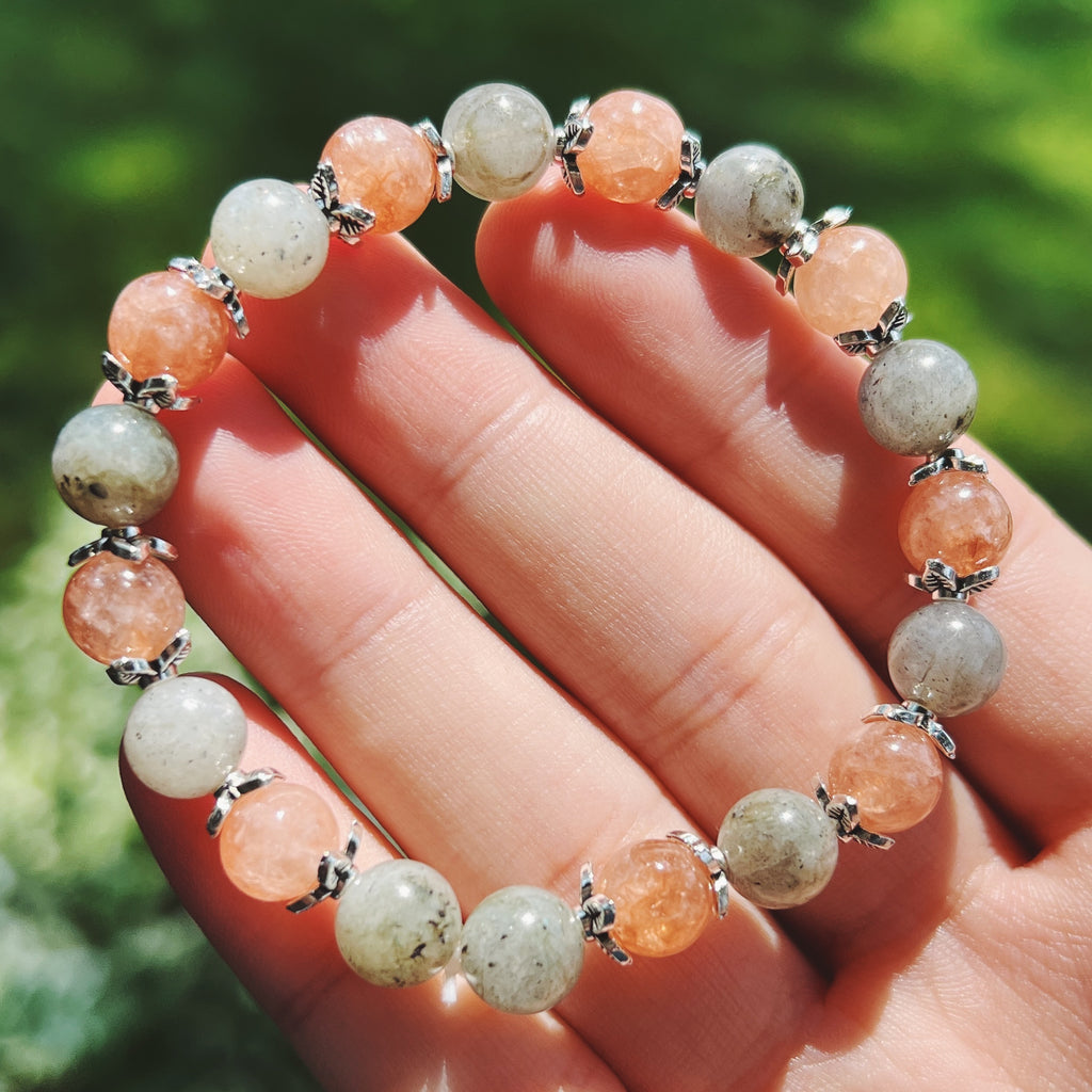 Sunstone & Labradorite Bracelet