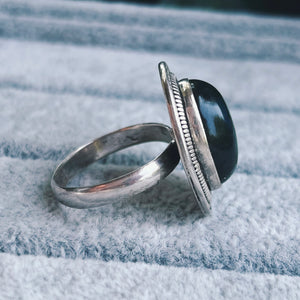 Labradorite Sterling Silver Ring (Size 10)