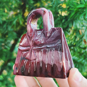 Mookaite Purse Carving