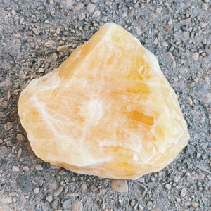 Yellow-Orange Calcite Raw